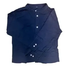 無印良品　ネイビー 長袖シャツ 130