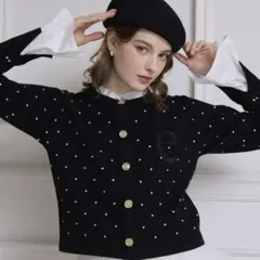 EIYM ISTOIRE Attached collar カーディガン DOT - メルカリ