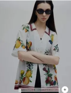 MEDI FRUIT SCARF PATTERN SHEER SHIRTのサムネイル