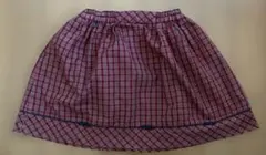 ファミリア　スカート　赤チェック