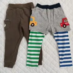 ミキハウス　ダブルビー　ホットビスケッツ　レギンス　スパッツ　ユニクロ