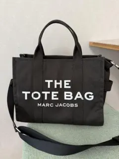 MJ マークジェイコブス 2way トートバック ブラックデニム パッチ