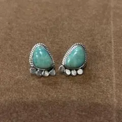 インディアンジュエリー　ターコイズピアス