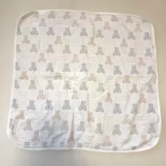 ジェラートピケ　くま柄ブランケット