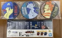 ワンピース一番くじ ラバーコースター・メモ帳セット品 下位賞