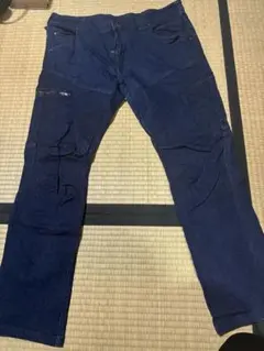 ワークパンツ Lサイズ ダークブルー デニム