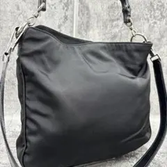 ✨美品✨GUCCI 2way バンブー ナイロン ハンドバッグ ショルダー 黒