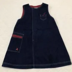 【familiar】デニムワンピース　110cm