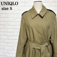 ユニクロ トレンチコート オフィス きれいめ 万能　就活 通勤