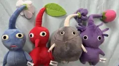 ピクミン　ぬいぐるみ　赤青紫岩4体セット