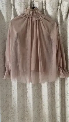 NATURAL BEAUTY BASIC シフォンブラウスとタートルネックセット