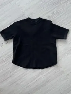ZARA KNIT 黒 半袖ニットセーター