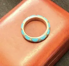 【ジャンク】 vintage silver turquoise ring