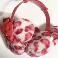 ディズニー ヒョウ柄 ピンク イヤーマフ