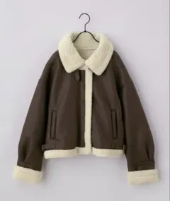 2WAY ショートB-3ムートンジャケット ブラウン