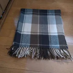 チェック柄マフラー ブラウン系