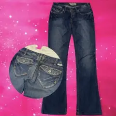 y2k archive ブーツカットデニム 25 ビジュー　平成ギャル　海外