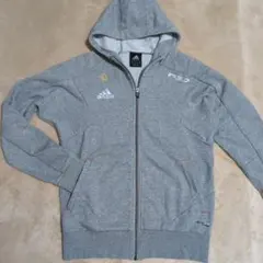 限定値下 アディダス パーカー フーディー グレーY2K 美品