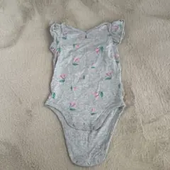 baby gapロンパース 18-24ヶ月 グレー 花柄