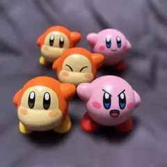 星のカービィ　フィギュア　カービィ2体　ワドルディー3体