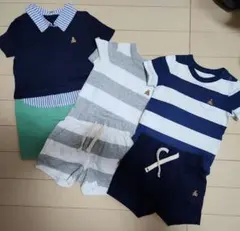 ベビーGAP☆重ね着風ロンパース&セットアップ、ロンパースセット