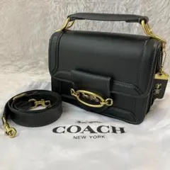 極美品　現行　コーチ　ショルダーバッグ　ヒーロー　ジップ開閉　2way 保存袋付