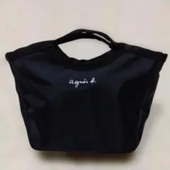 agnès b. ブラック トートバッグ