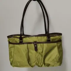 オリーブグリーン ナイロン ハンドバッグ