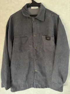 グレー コーデュロイ シャツ