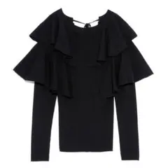 LILY BROWN リリーブラウン フリルニットトップス