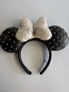 ディズニーミニーカチューシャスパンコールブラック