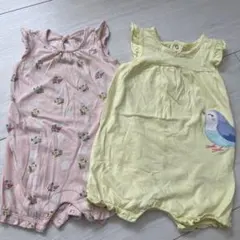 可愛い夏用ロンパース  2枚セット