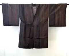 【美品】道行コート 茶系 正絹風 和装コート 身丈91㎝ 裄67㎝のサムネイル