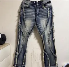 mnml ダメージデニムパンツ