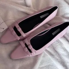 ♡ada. ポインテッドトゥ リボンバレエシューズ♡