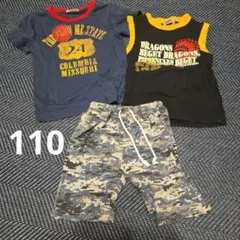 110サイズ Tシャツ2枚とショートパンツセット
