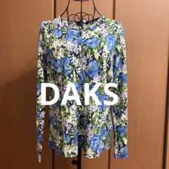 DAKS 花柄カットソー薄手ニットカーディガンのサムネイル