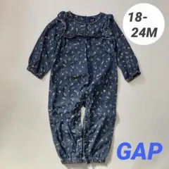 GAP 花柄デニムカバーオール　女の子　春　90