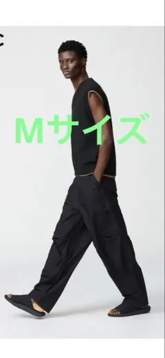 UNIQLO:C ユニクロ C ワイドフィットカーゴパンツ M ブラック新品