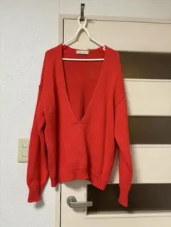 プルオーバー 赤