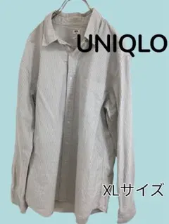 UNIQLO ユニクロ ストライプシャツ スリムフィット XL