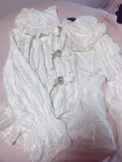 Swankiss トップス ブラウス ビジュー リボンのサムネイル