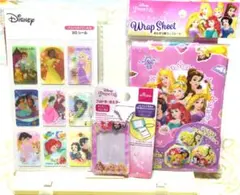 ディズニープリンセス 3Dシール、おにぎり用ラップシート、フォトキーホルダー