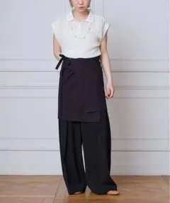 定価50%OFF【新品】＜seya.＞MESH POLO/HEMP WAFFLE
