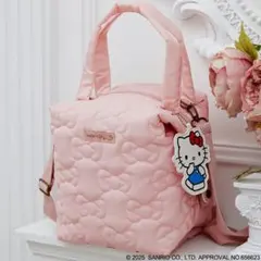 HELLO KITTY リボンな3wayキルティングバッグ キュートPINK