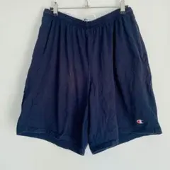 秋 チャンピオン ショートパンツ XL ネイビー コットン メンズ