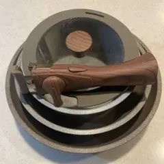 CAINZ 取っ手が外せる鍋・フライパンセット　　5点セット