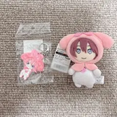 さとみくんサンリオコラボぬいぐるみ・ラバーキーホルダー2点【まとめ売り】