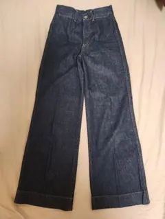 UNIQLO　ハイライズワイドジーンズ 68 BLUE サイズ24　ユニクロ