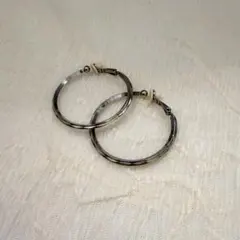 フープイヤリング シルバーカラー
